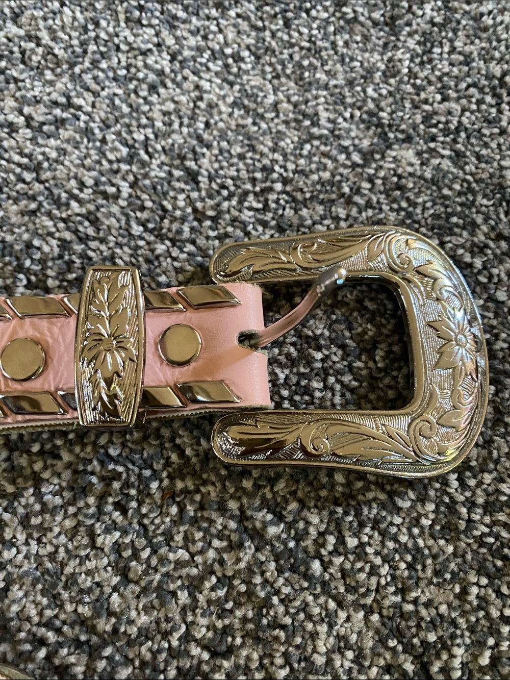 Vintage KIPPY’S Pink Jeweled Western-Style Women’s Belt with Silver Buckle - Picture 5 of 11